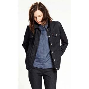 Levi's Womens Commuter Trucker Denim Jacket Medium Lightweight Reflective Vented